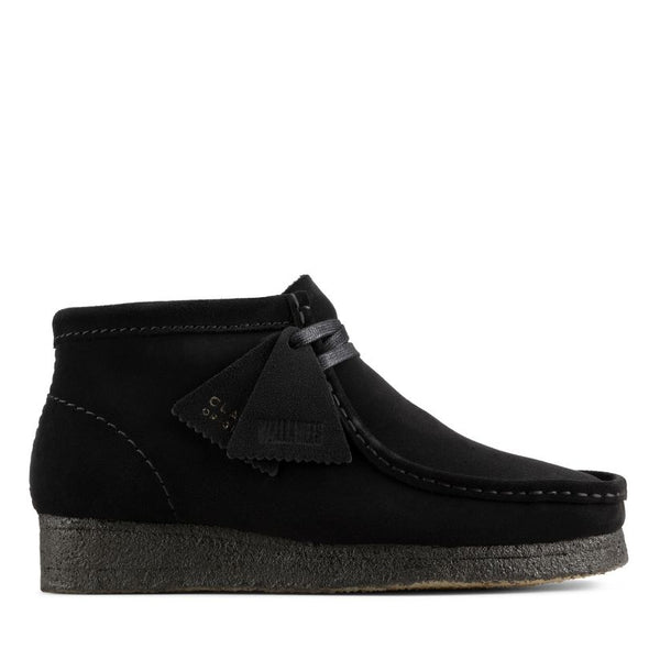 Clarks Originals Wallabee Leather Boots - Black
