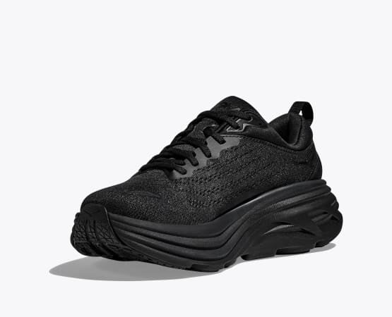 Hoka Men's Bondi 8 extra wide 4E, black