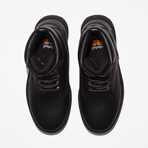 Timberland Men's PRO Direct Attach 6 in Waterproof Insulated Work Boot, Black