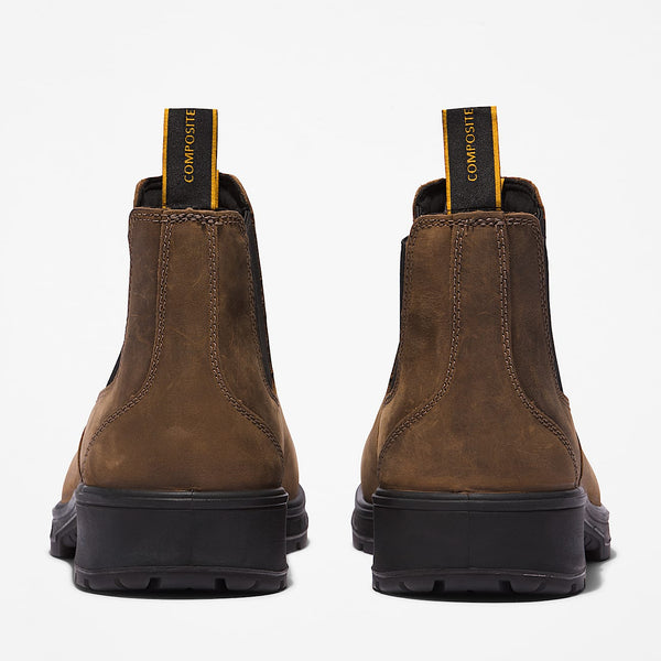 Timberland Men's Nashoba Casual Composite Toe Work Shoe, wide 2E, Turkish Coffee Brown