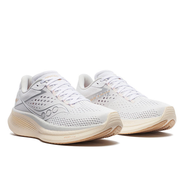 Saucony Women's Ride 17, Pearl & White