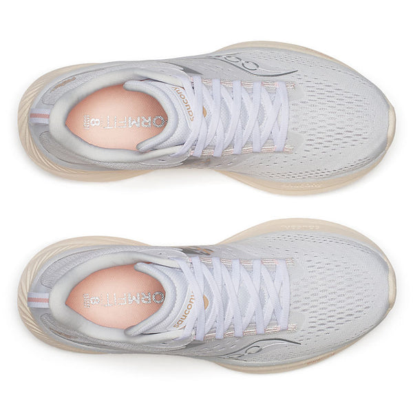 Saucony Women's Ride 17, Pearl & White