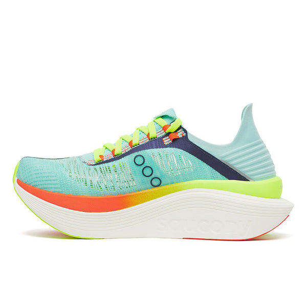 Saucony Women's Endorphin Elite 2 in Splash/ Fire