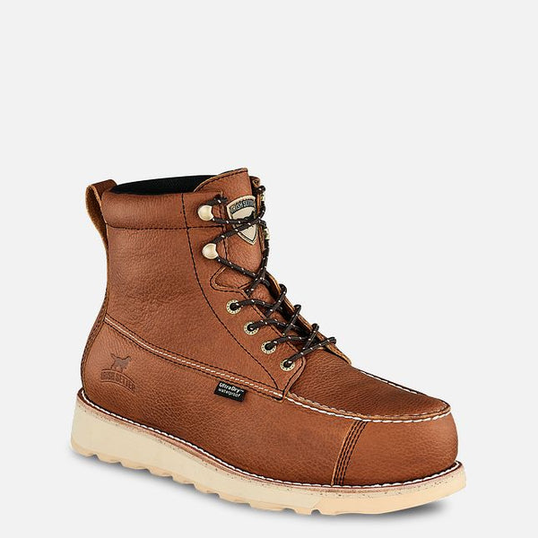 Irish Setter Men's Wingshooter ST wide 2E full grain leather 6-inch boot waterproof safety toe, brown