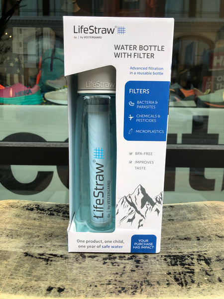 LifeStraw Go Water Filter Bottle Light Blue